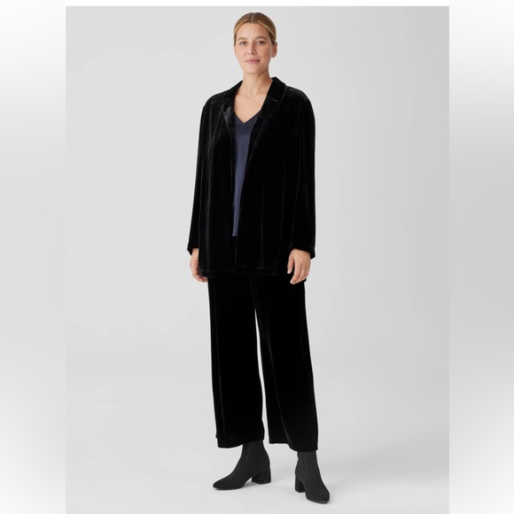 NWT EILEEN FISHER Velvet Long Blazer - Picture 4 of 13
